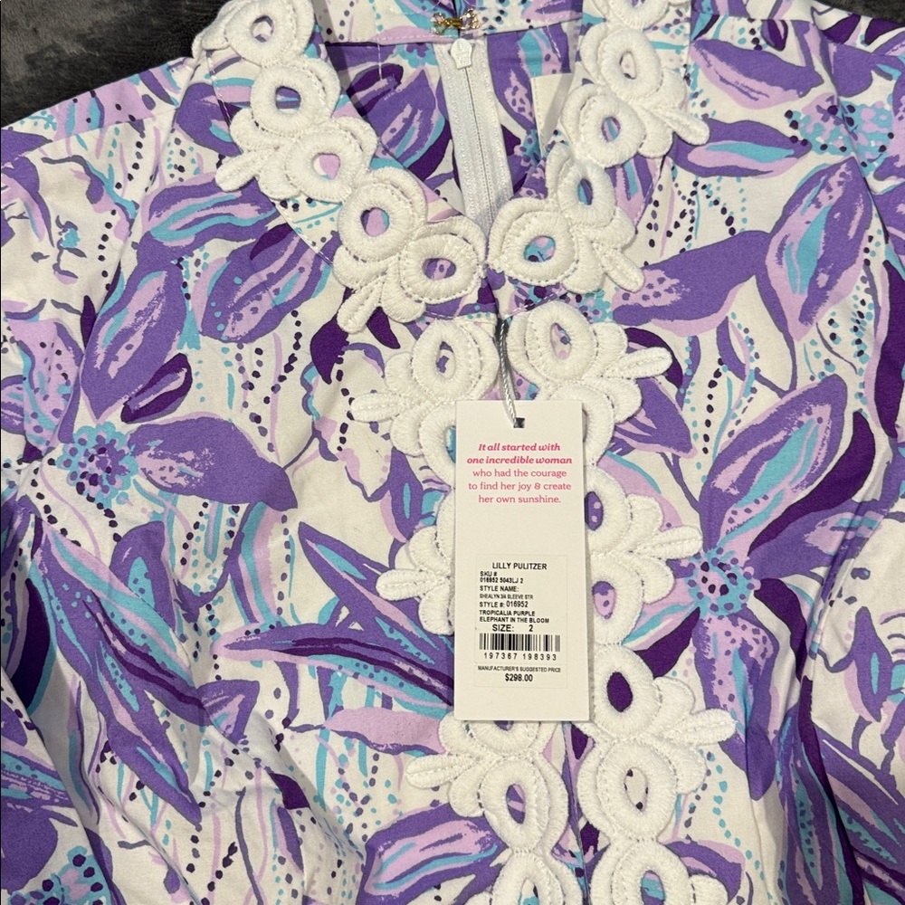 Lilly Pulitzer Shealyn 3/4 sleeve stretch maxi caftan - Picture 3 of 7